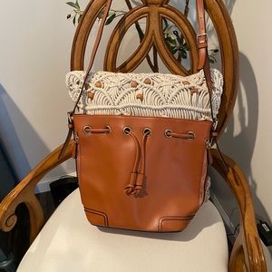 Real leather bucket bag - new without tags